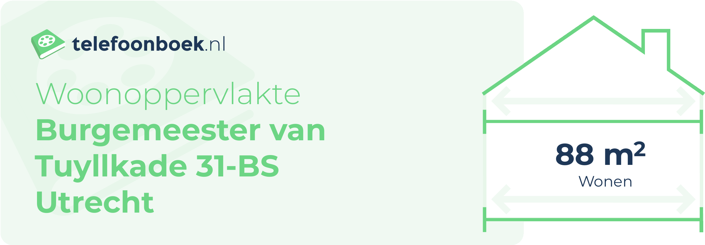 Woonoppervlakte Burgemeester Van Tuyllkade 31-BS Utrecht
