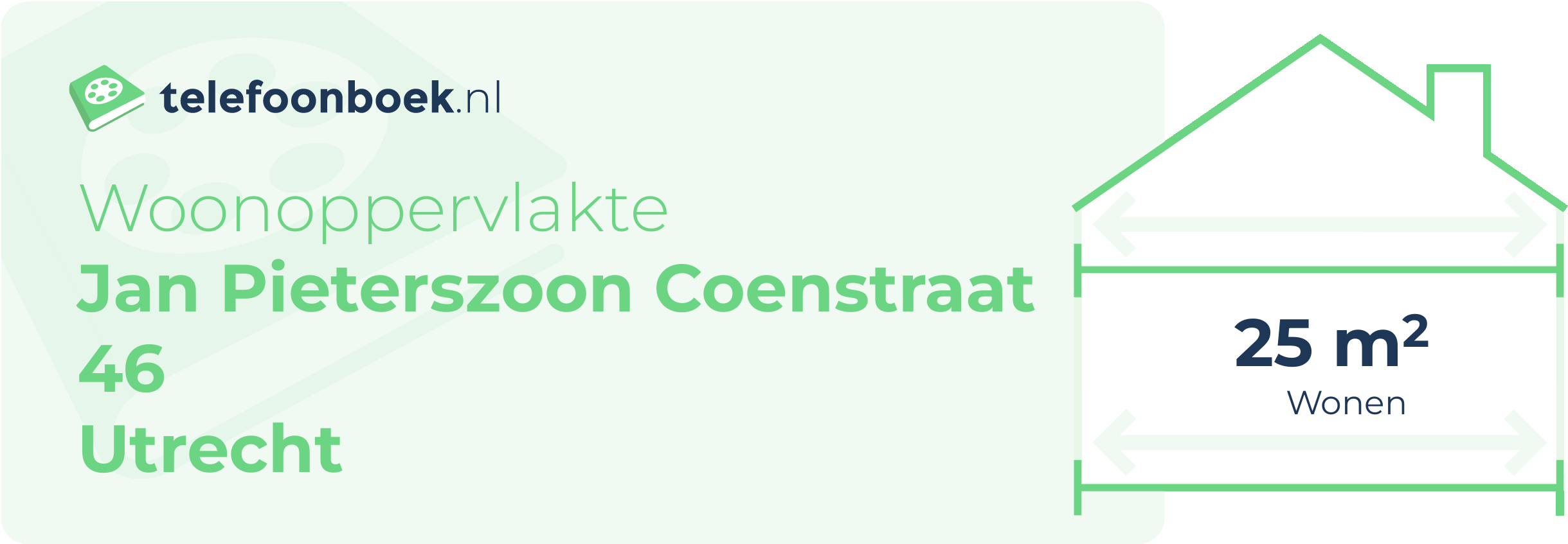 Woonoppervlakte Jan Pieterszoon Coenstraat 46 Utrecht