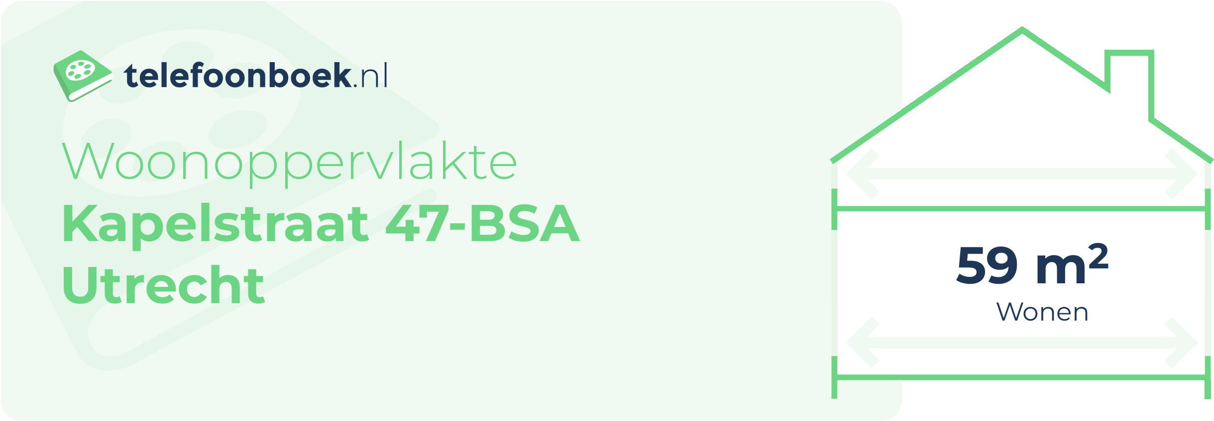 Woonoppervlakte Kapelstraat 47-BSA Utrecht