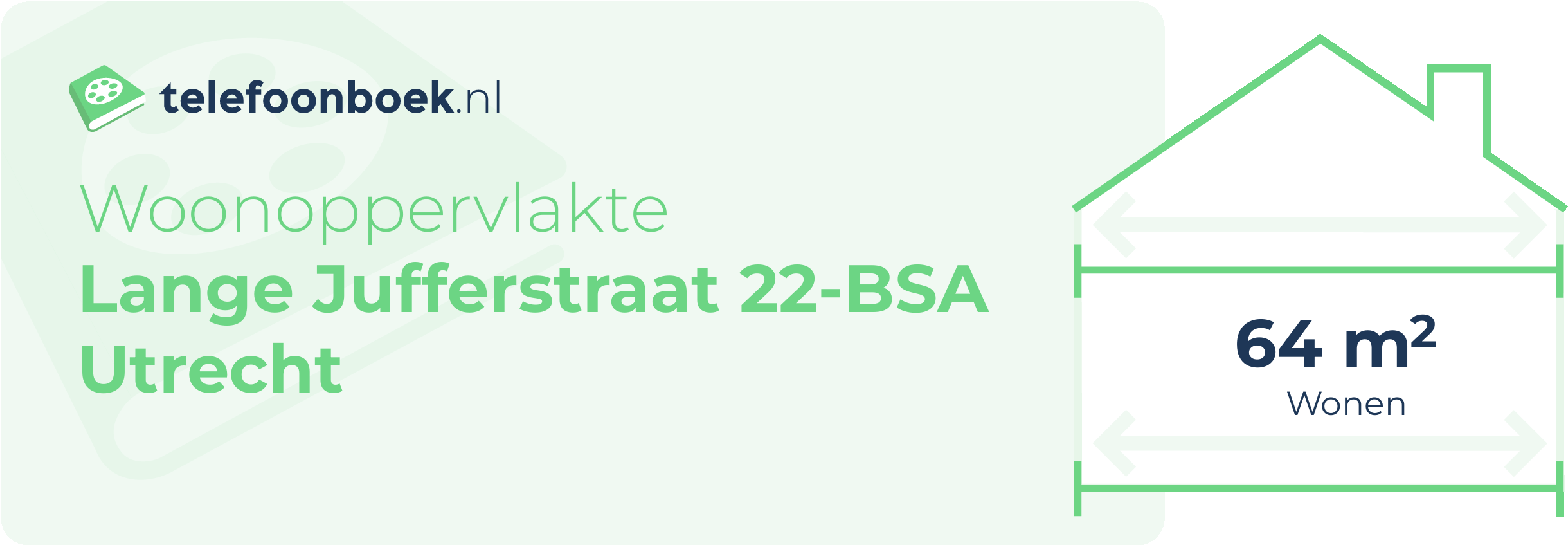 Woonoppervlakte Lange Jufferstraat 22-BSA Utrecht