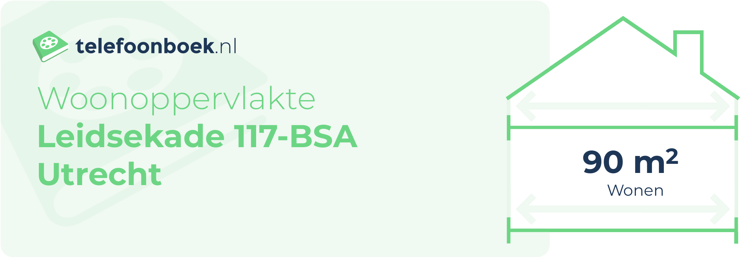 Woonoppervlakte Leidsekade 117-BSA Utrecht