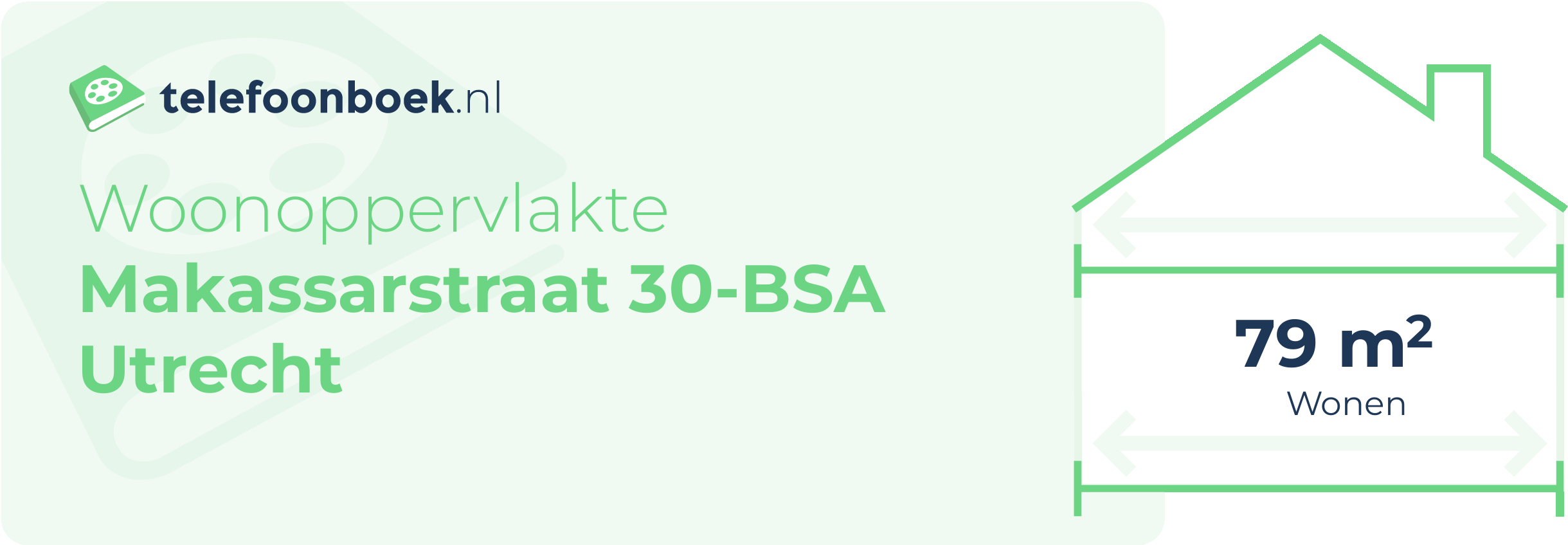 Woonoppervlakte Makassarstraat 30-BSA Utrecht