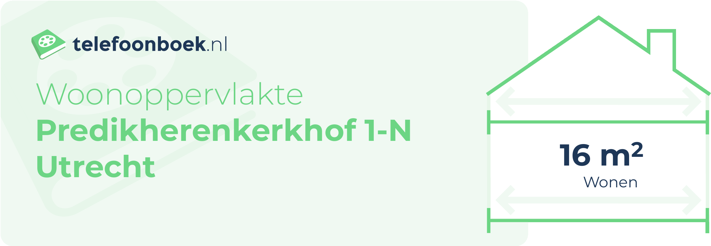 Woonoppervlakte Predikherenkerkhof 1-N Utrecht