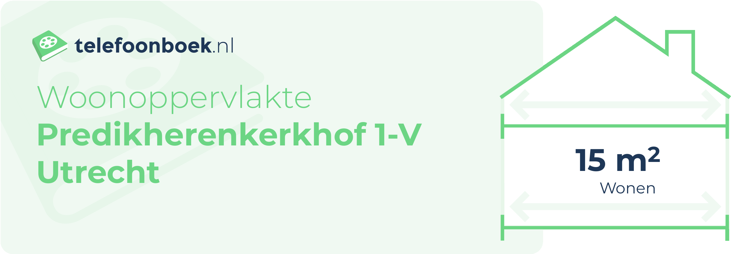 Woonoppervlakte Predikherenkerkhof 1-V Utrecht