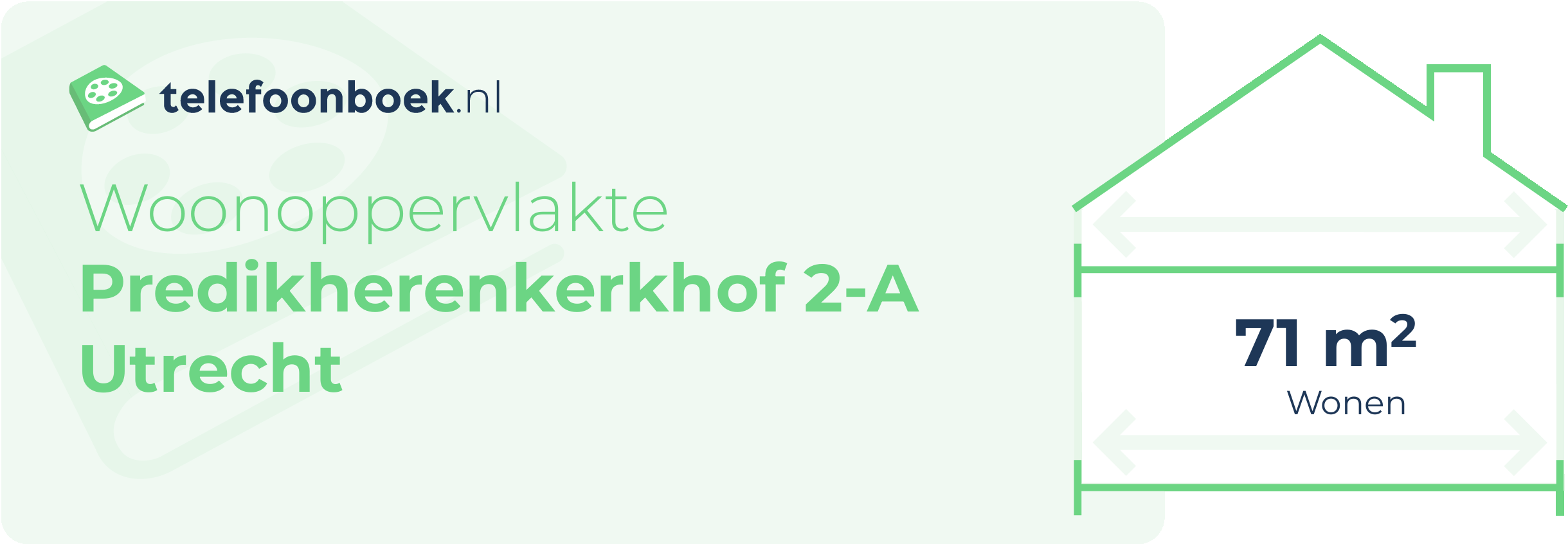 Woonoppervlakte Predikherenkerkhof 2-A Utrecht