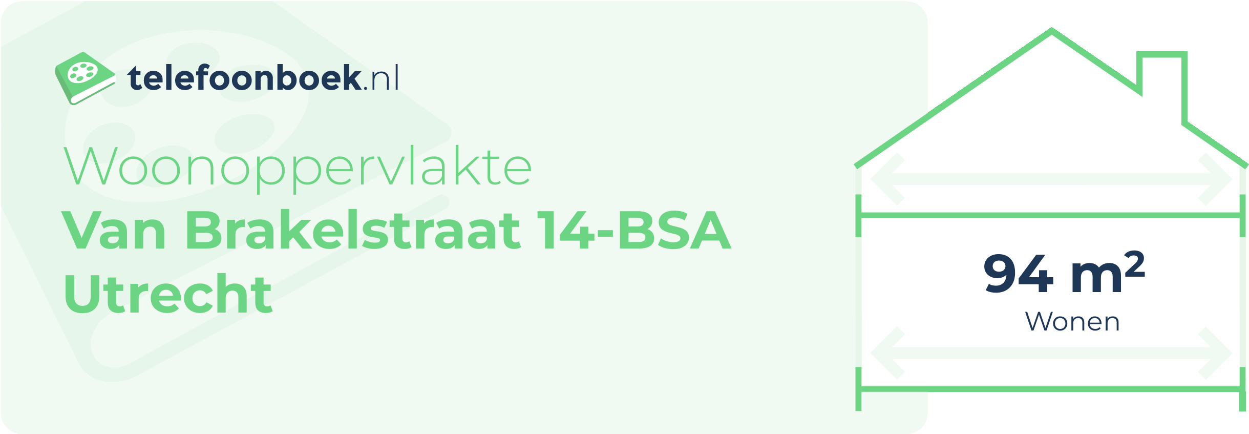 Woonoppervlakte Van Brakelstraat 14-BSA Utrecht