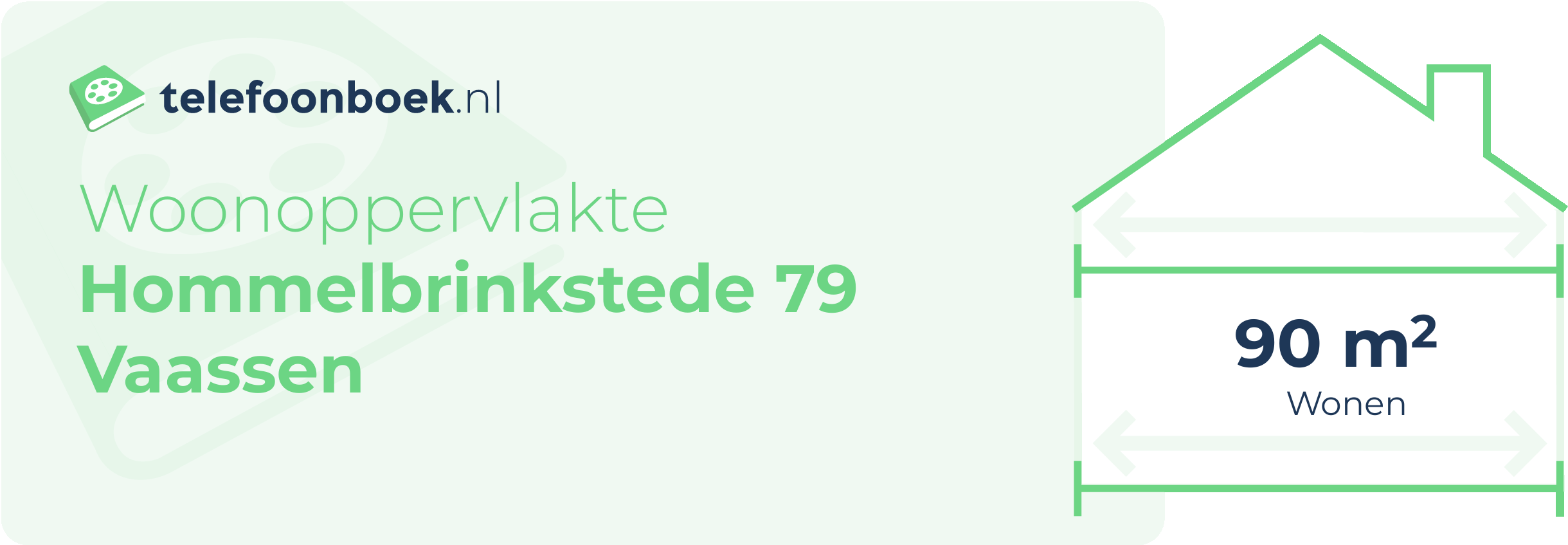 Woonoppervlakte Hommelbrinkstede 79 Vaassen