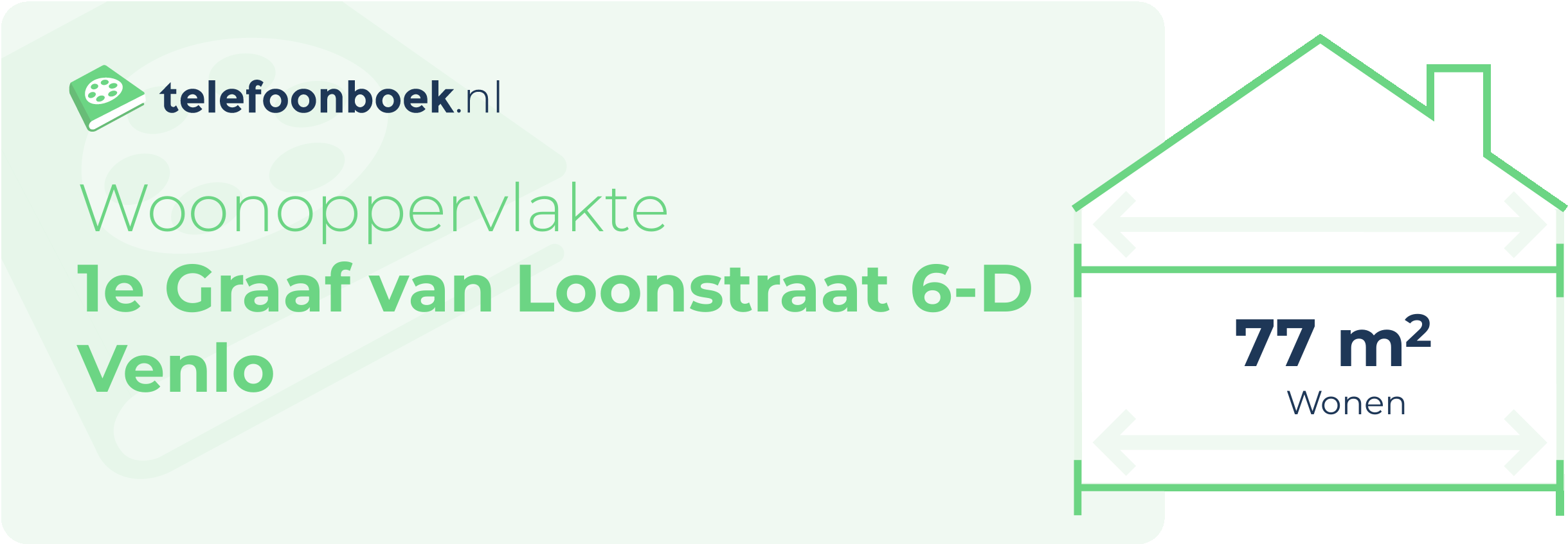 Woonoppervlakte 1e Graaf Van Loonstraat 6-D Venlo