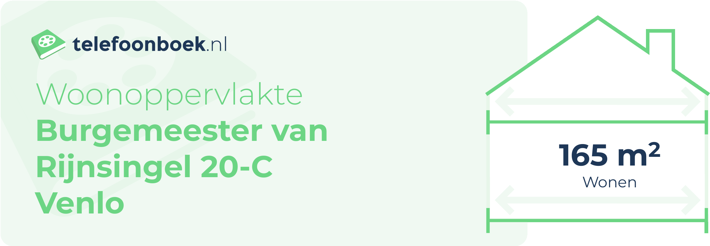 Woonoppervlakte Burgemeester Van Rijnsingel 20-C Venlo