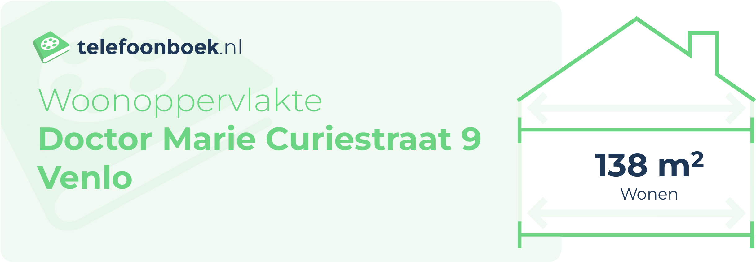 Woonoppervlakte Doctor Marie Curiestraat 9 Venlo