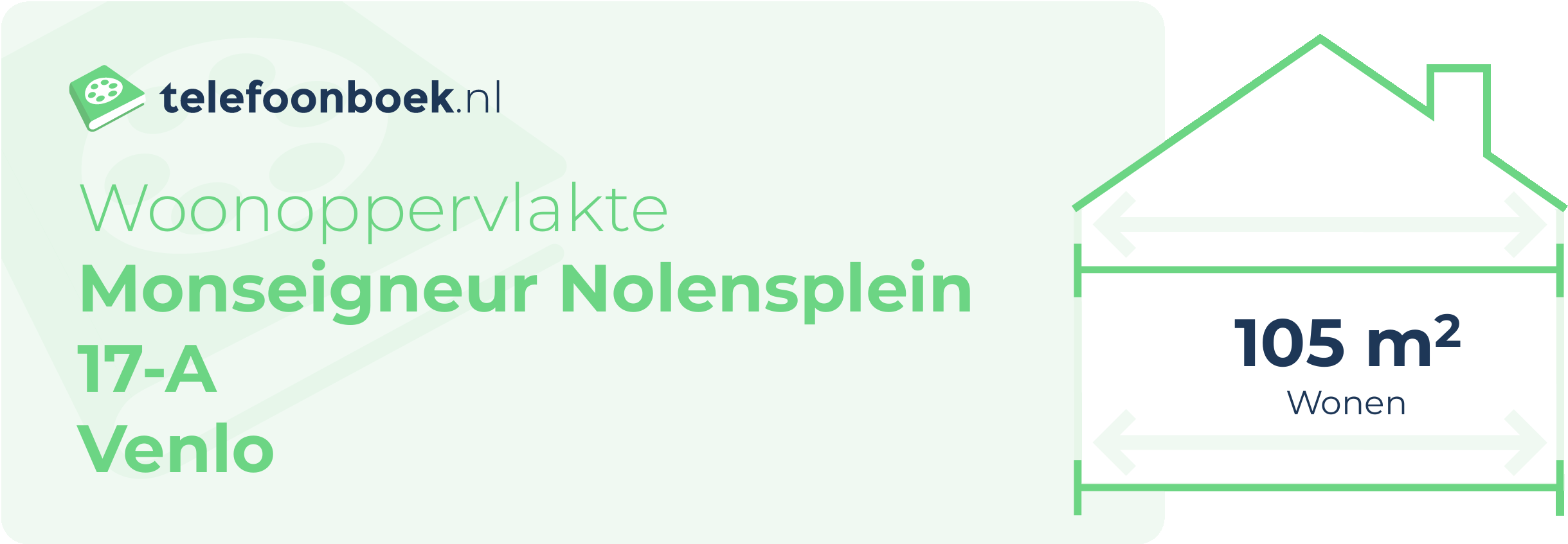 Woonoppervlakte Monseigneur Nolensplein 17-A Venlo