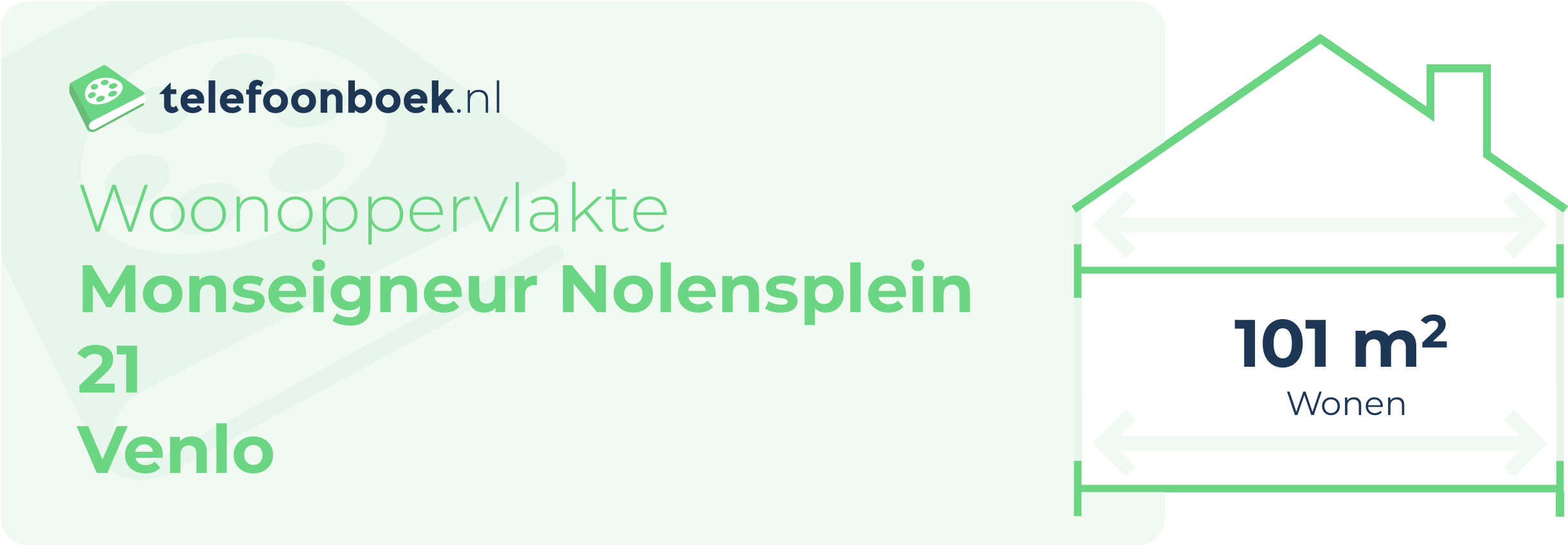 Woonoppervlakte Monseigneur Nolensplein 21 Venlo