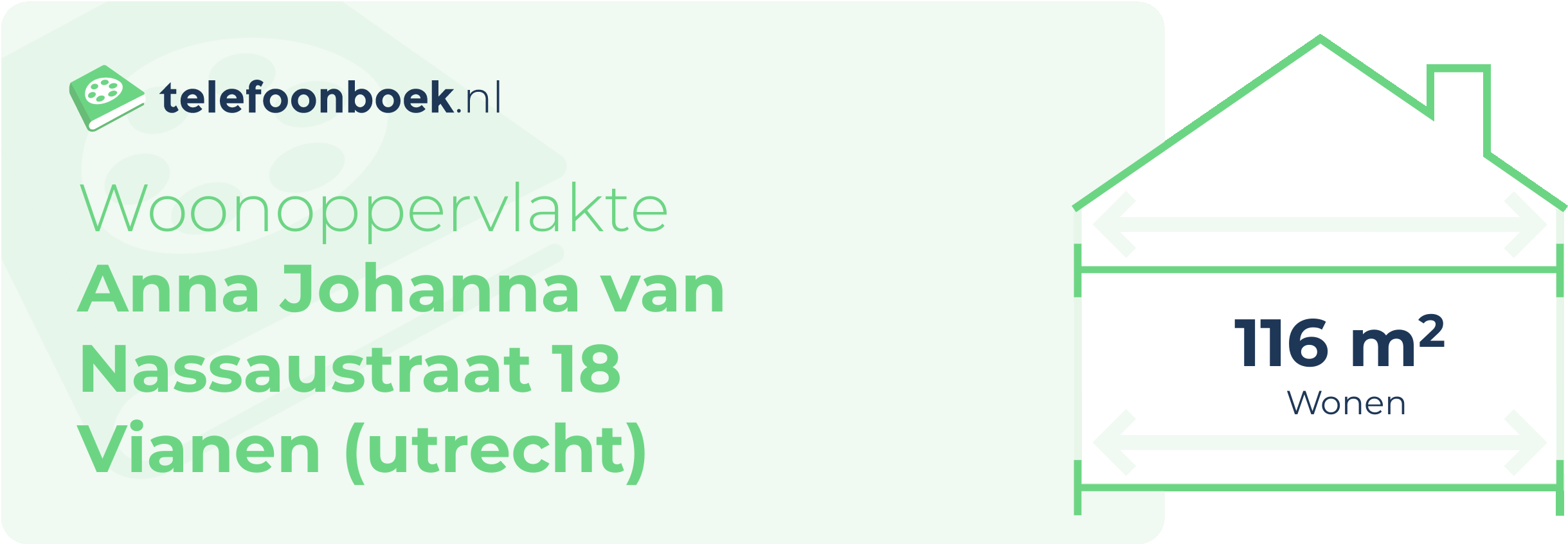 Woonoppervlakte Anna Johanna Van Nassaustraat 18 Vianen (Utrecht)