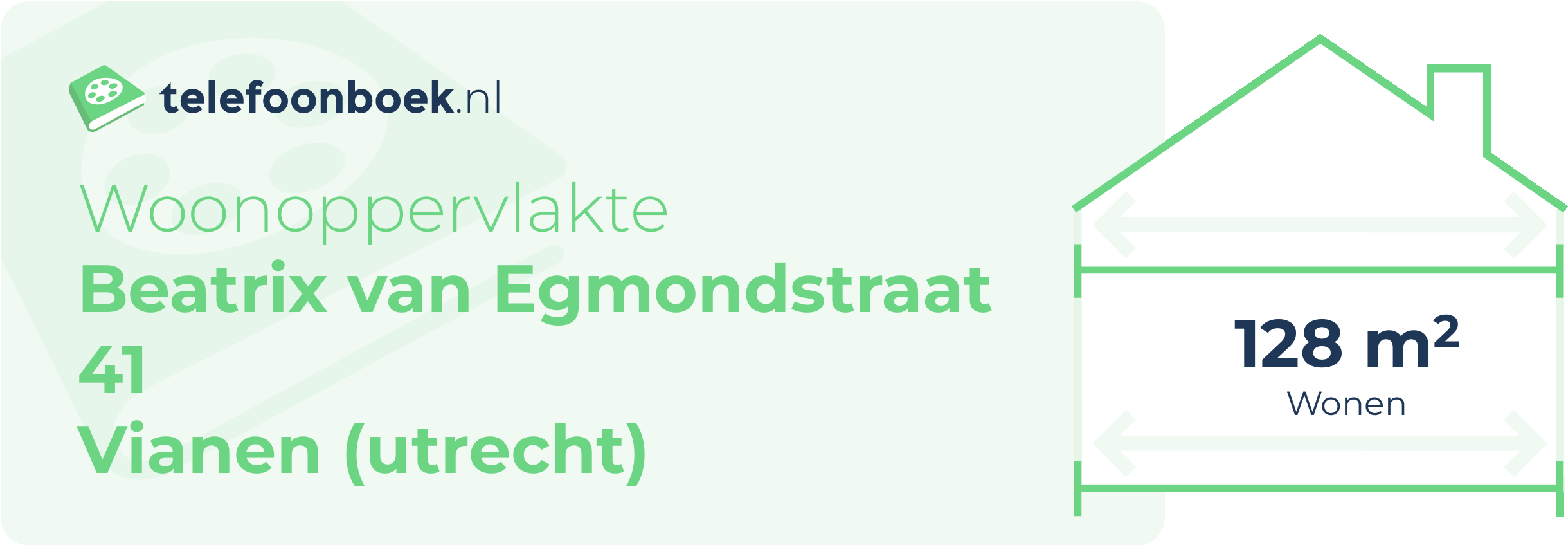 Woonoppervlakte Beatrix Van Egmondstraat 41 Vianen (Utrecht)