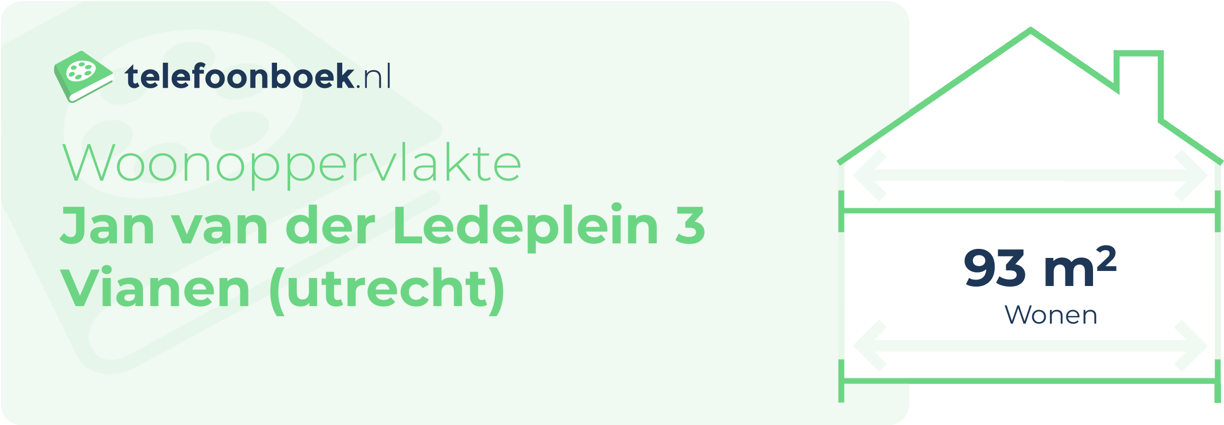 Woonoppervlakte Jan Van Der Ledeplein 3 Vianen (Utrecht)