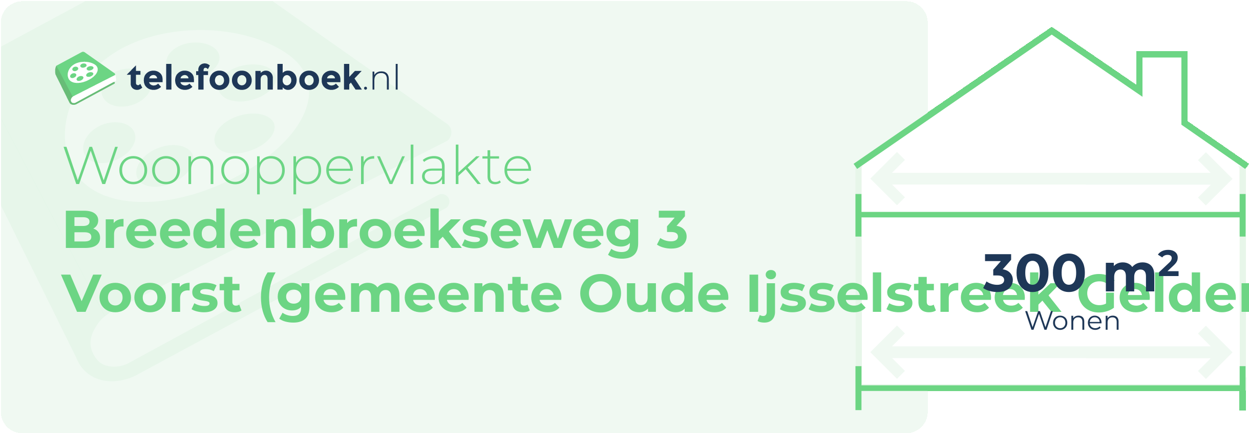 Woonoppervlakte Breedenbroekseweg 3 Voorst (gemeente Oude IJsselstreek Gelderland)