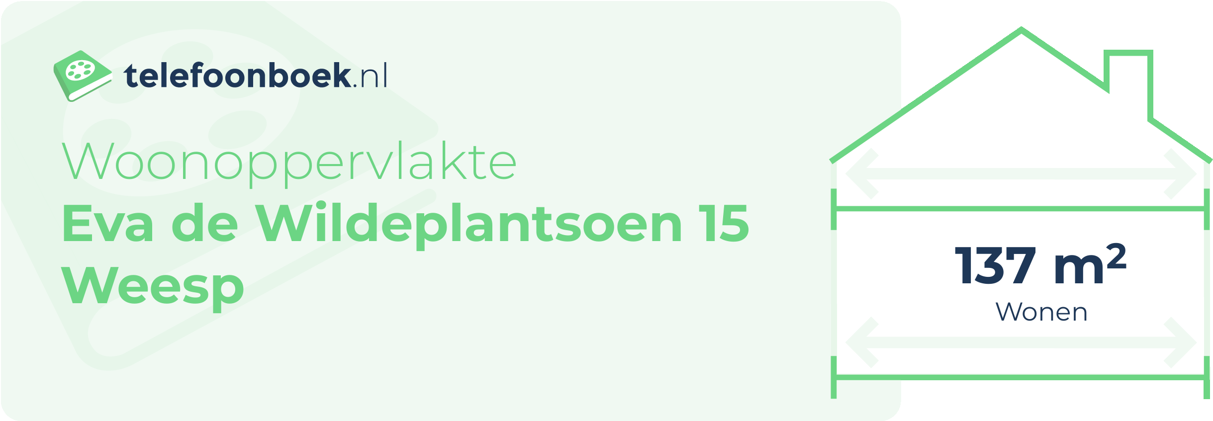 Woonoppervlakte Eva De Wildeplantsoen 15 Weesp