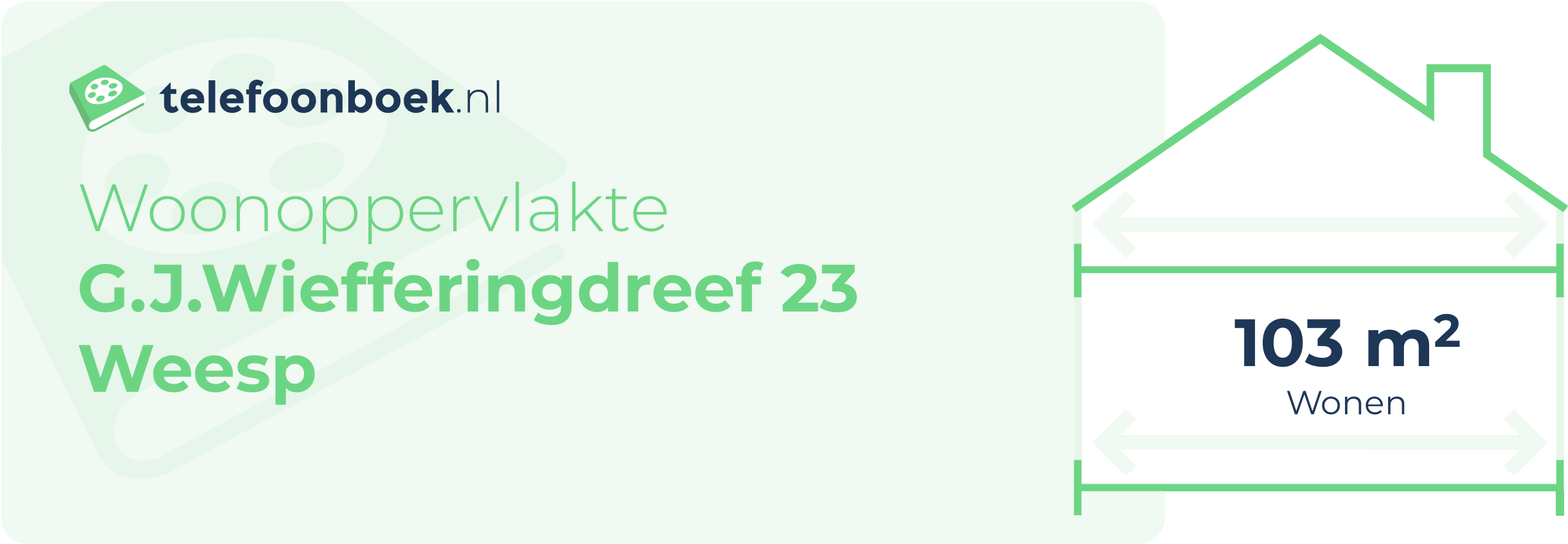 Woonoppervlakte G.J.Wiefferingdreef 23 Weesp