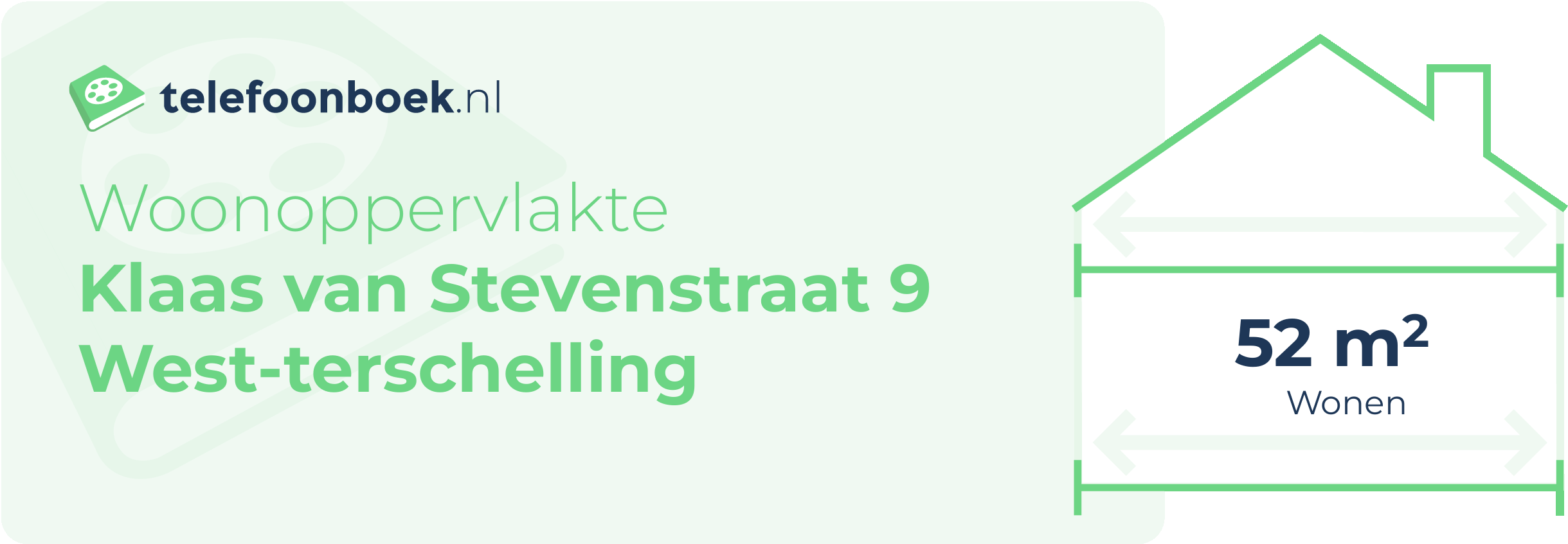 Woonoppervlakte Klaas Van Stevenstraat 9 West-Terschelling