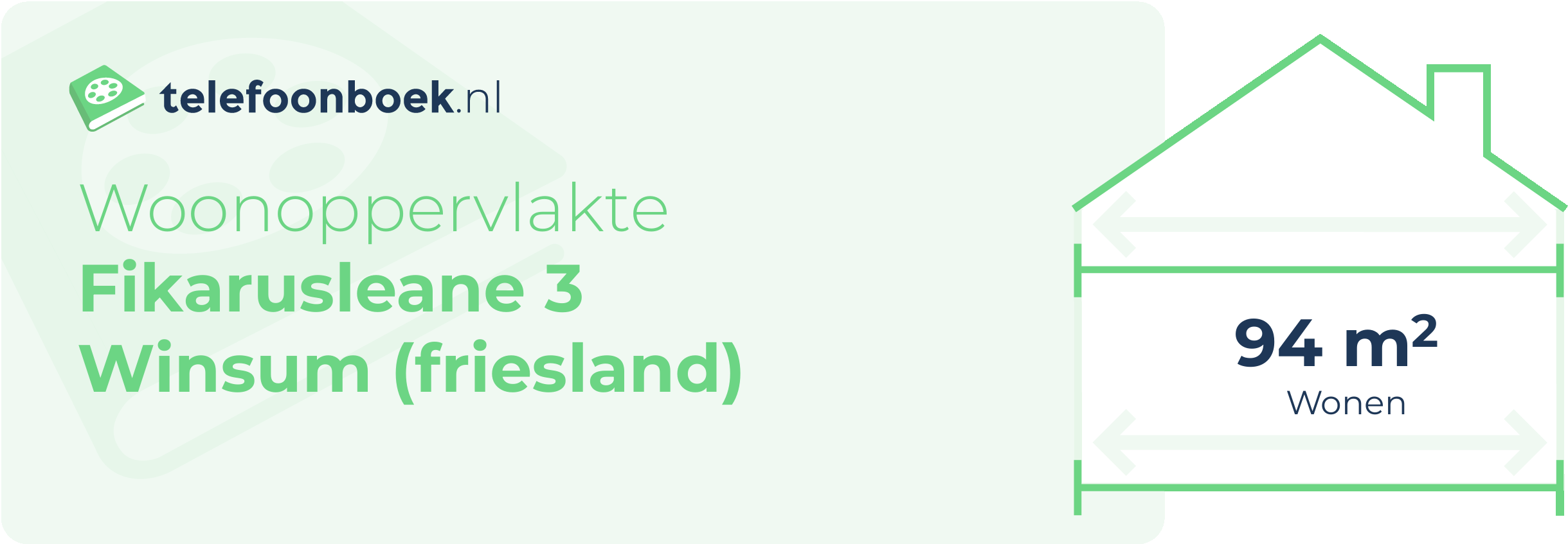 Woonoppervlakte Fikarusleane 3 Winsum (Friesland)