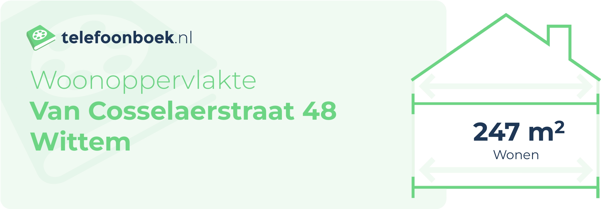 Woonoppervlakte Van Cosselaerstraat 48 Wittem