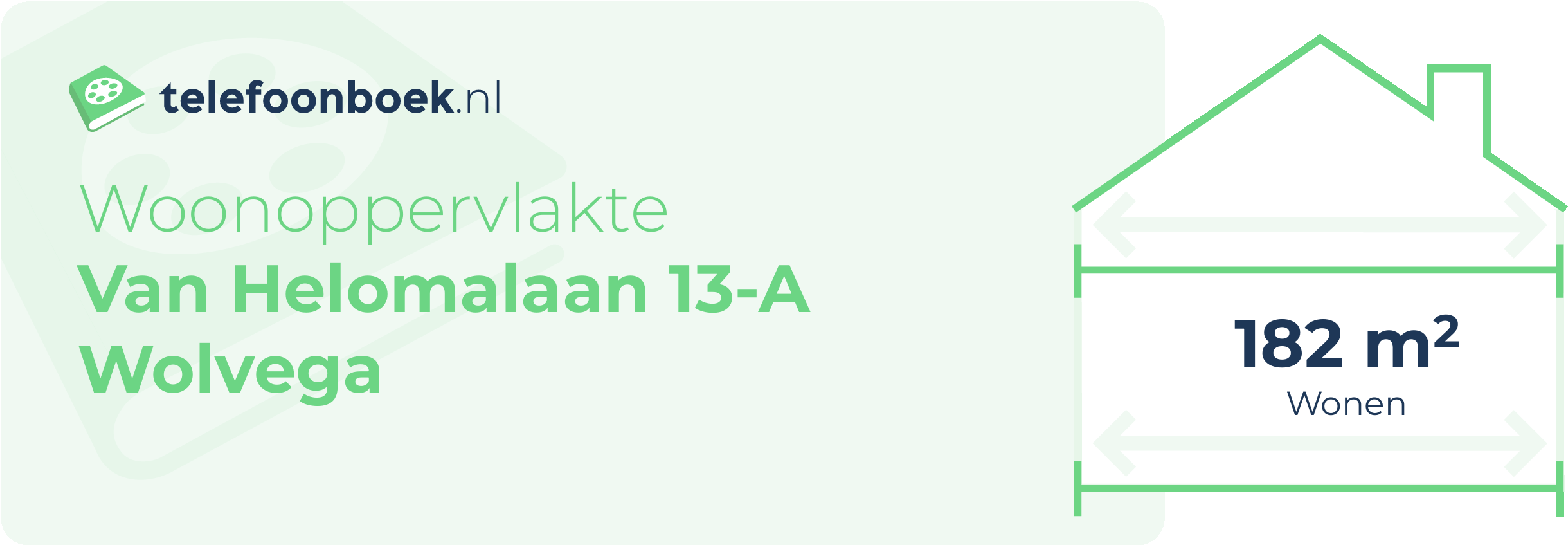 Woonoppervlakte Van Helomalaan 13-A Wolvega