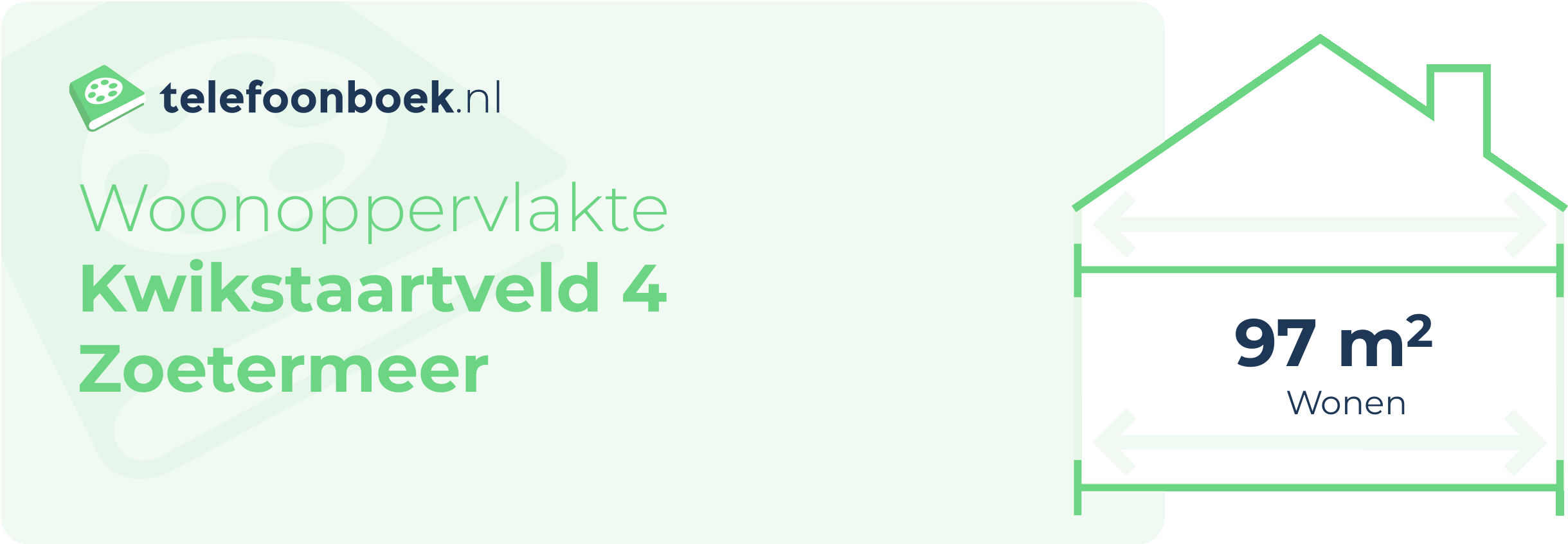 Woonoppervlakte Kwikstaartveld 4 Zoetermeer