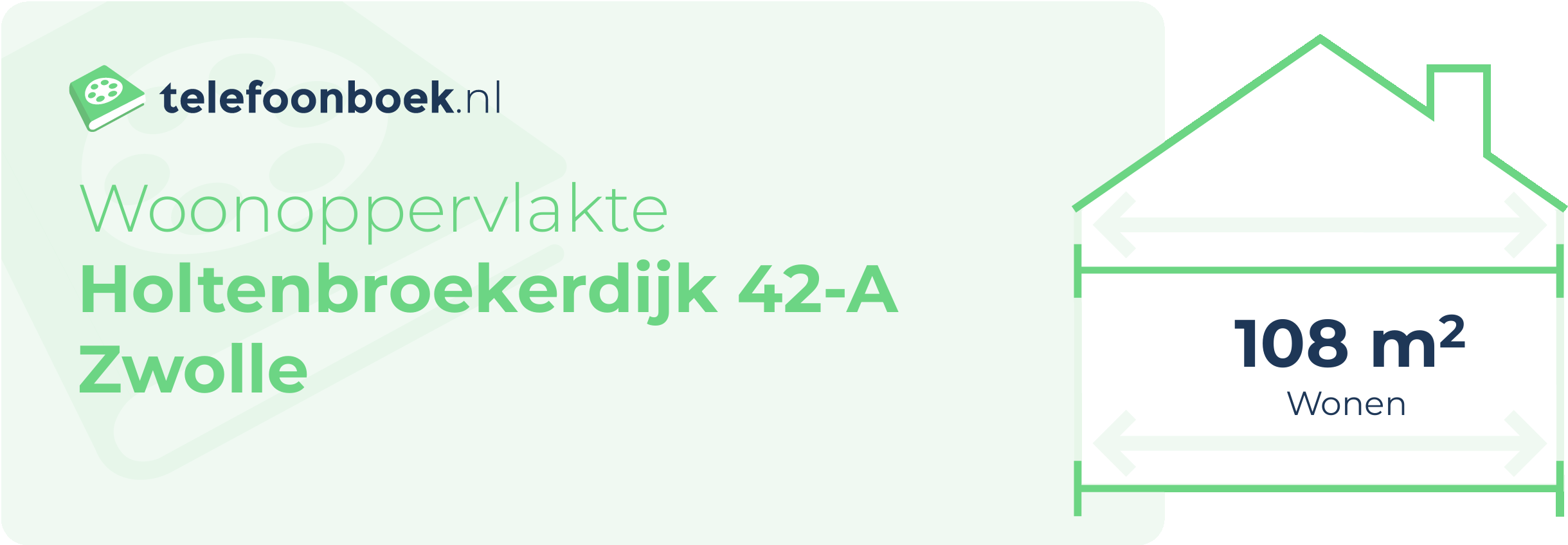 Woonoppervlakte Holtenbroekerdijk 42-A Zwolle