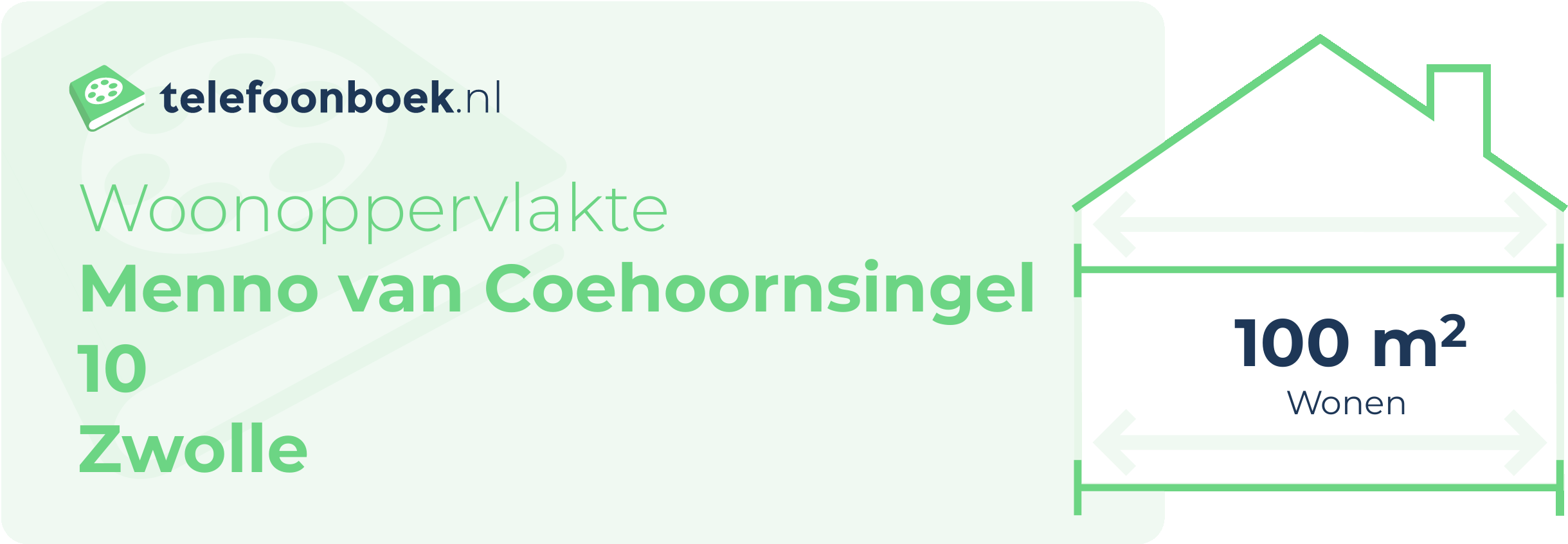 Woonoppervlakte Menno Van Coehoornsingel 10 Zwolle