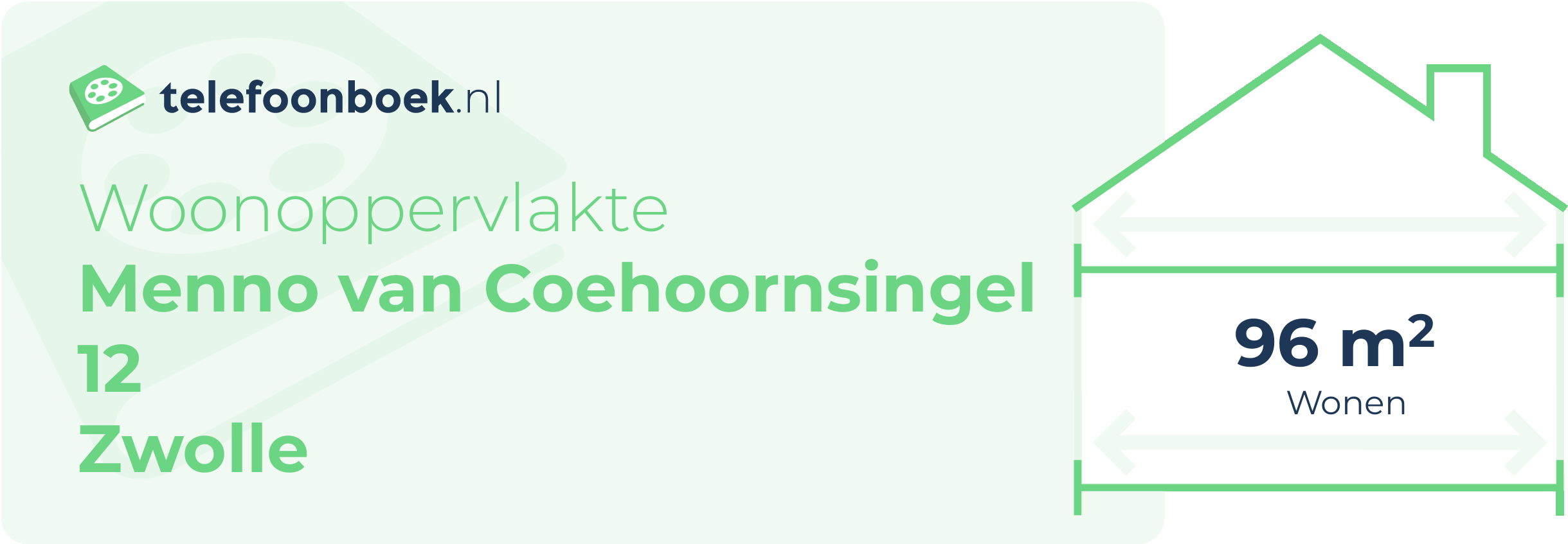 Woonoppervlakte Menno Van Coehoornsingel 12 Zwolle