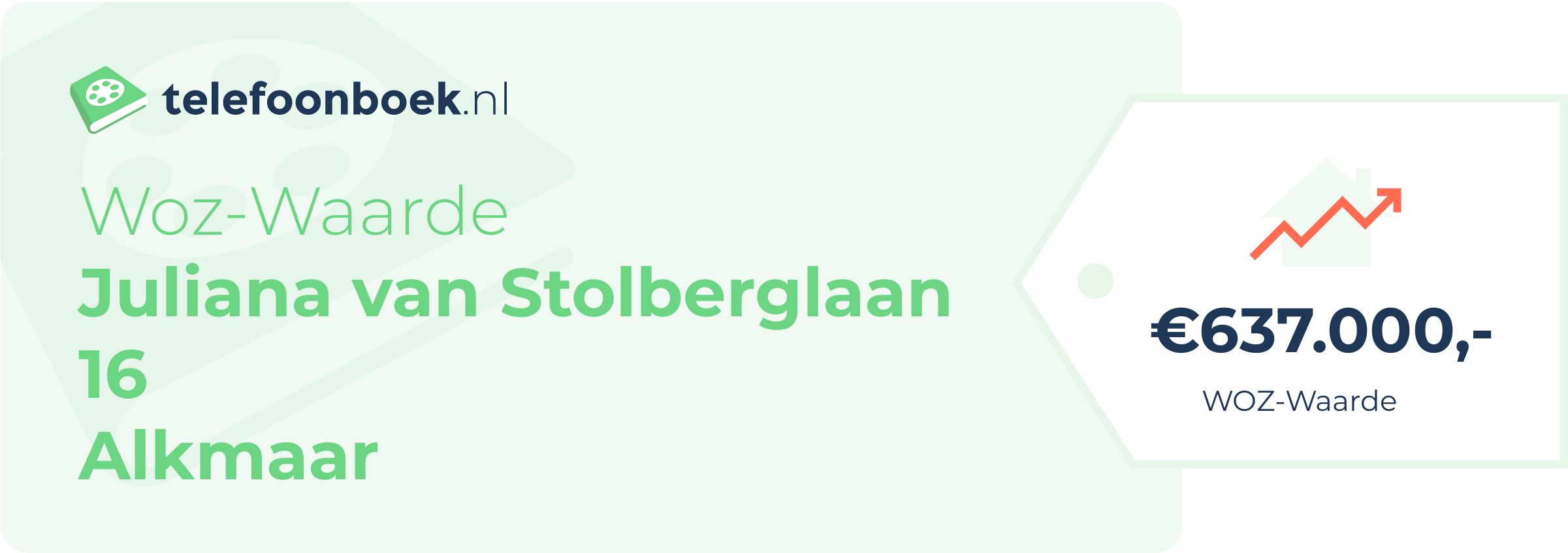 WOZ-waarde Juliana Van Stolberglaan 16 Alkmaar