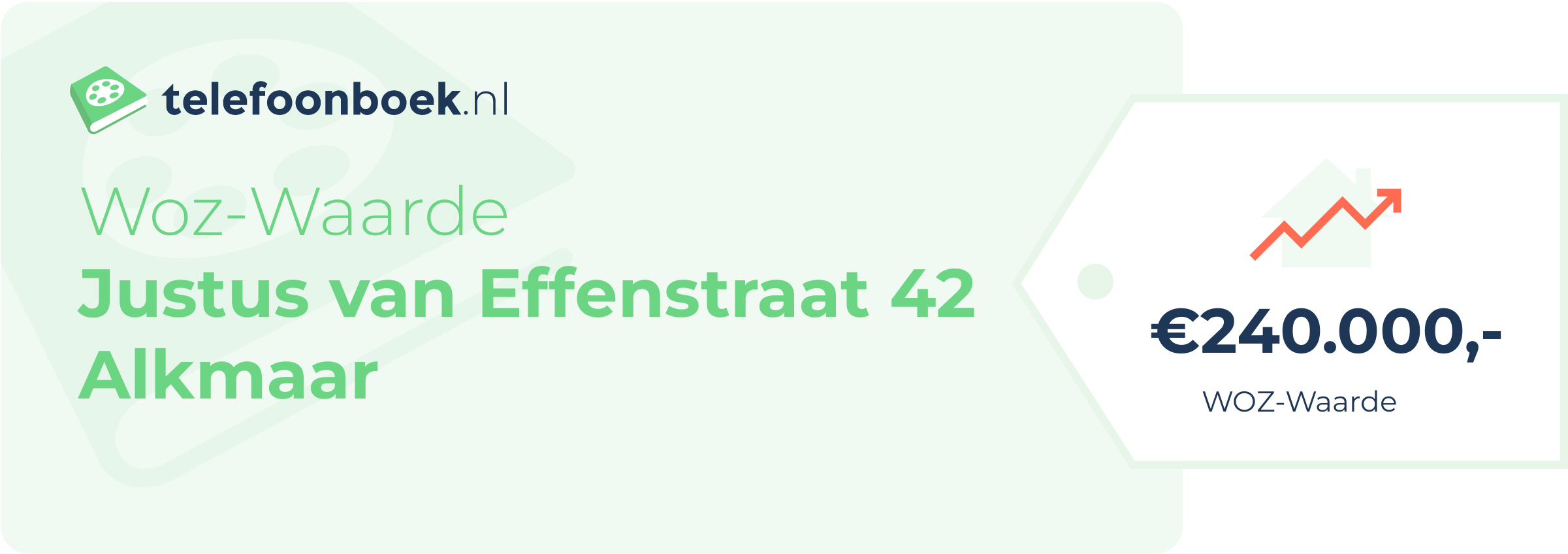 WOZ-waarde Justus Van Effenstraat 42 Alkmaar