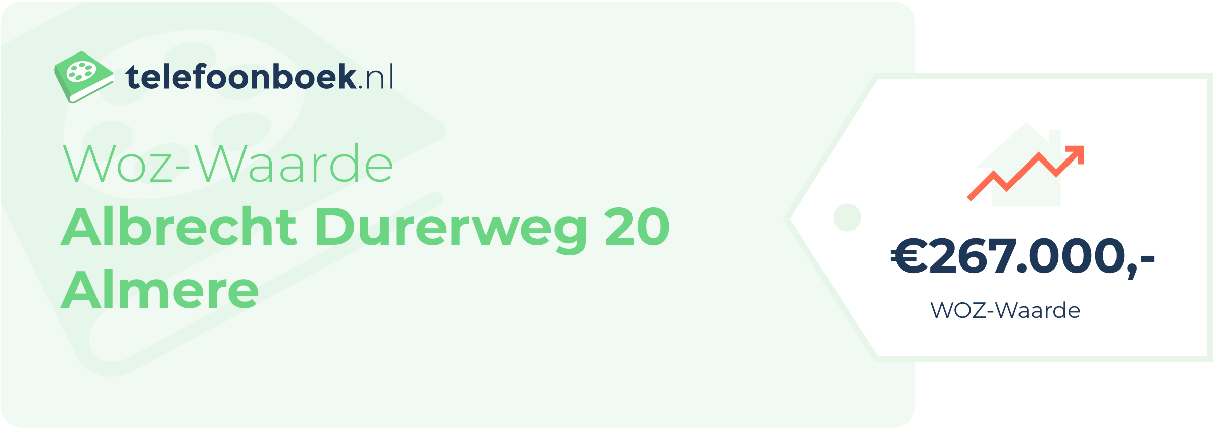 WOZ-waarde Albrecht Durerweg 20 Almere