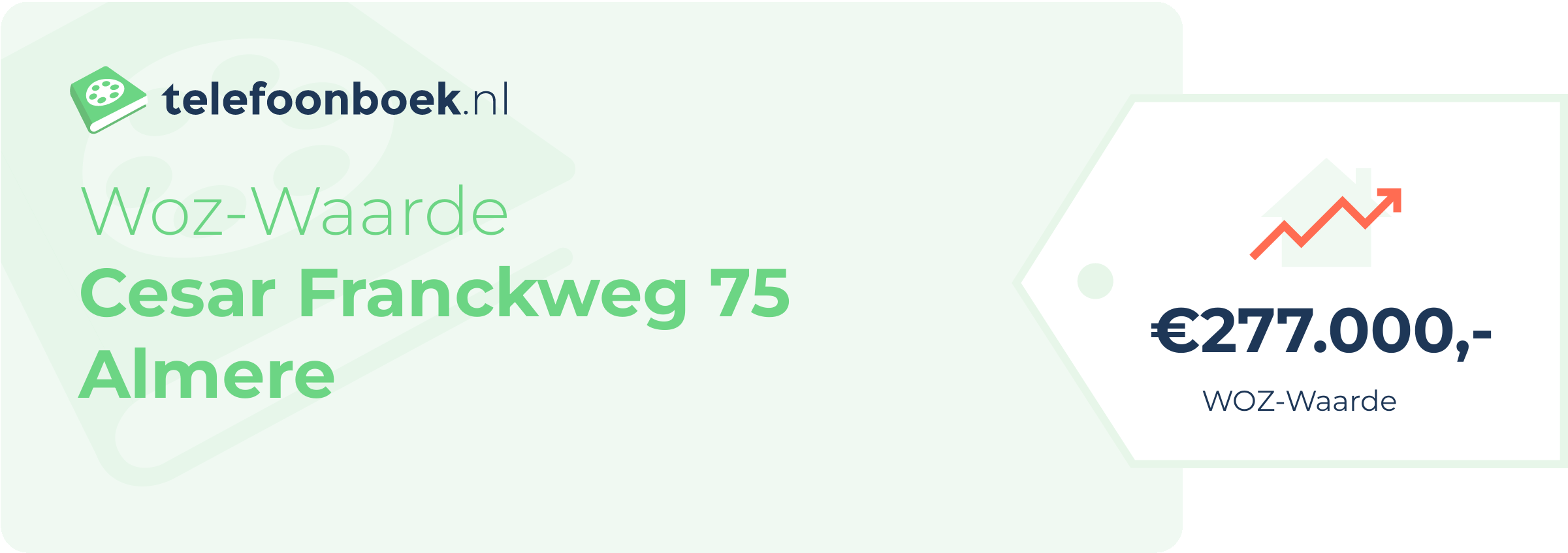 WOZ-waarde Cesar Franckweg 75 Almere