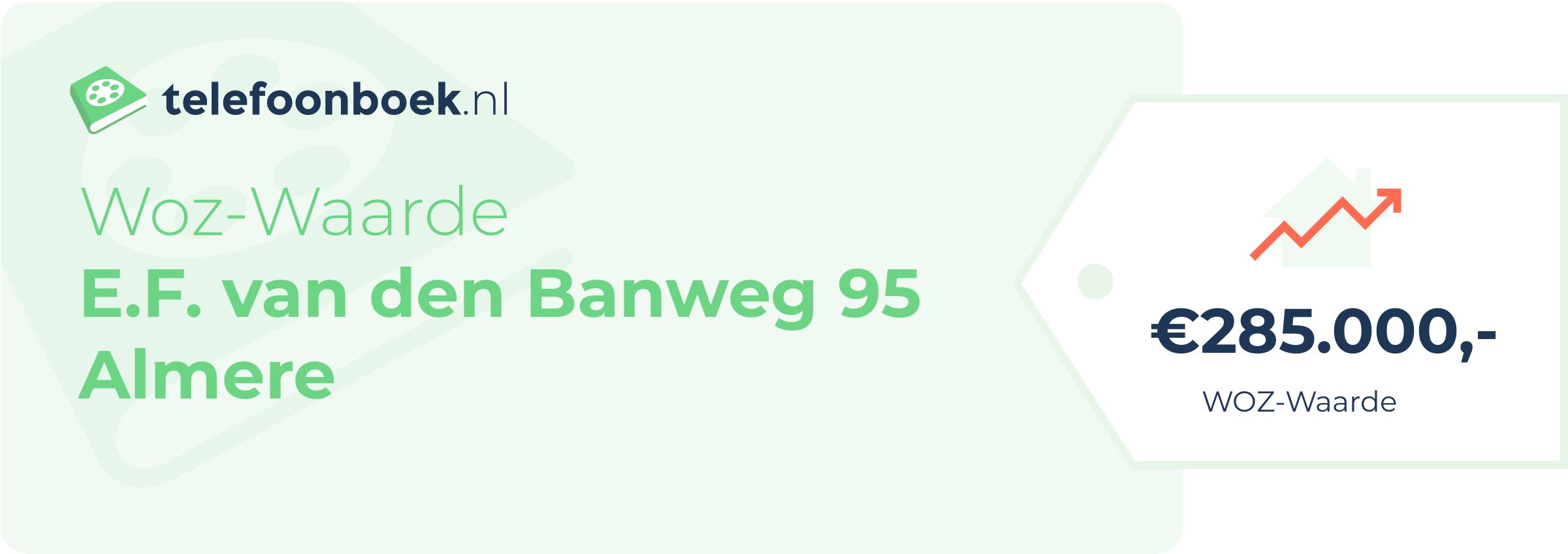 WOZ-waarde E.F. Van Den Banweg 95 Almere