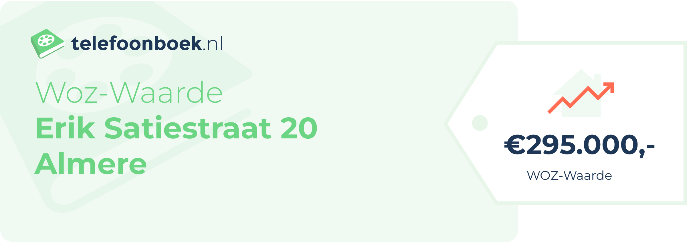 WOZ-waarde Erik Satiestraat 20 Almere