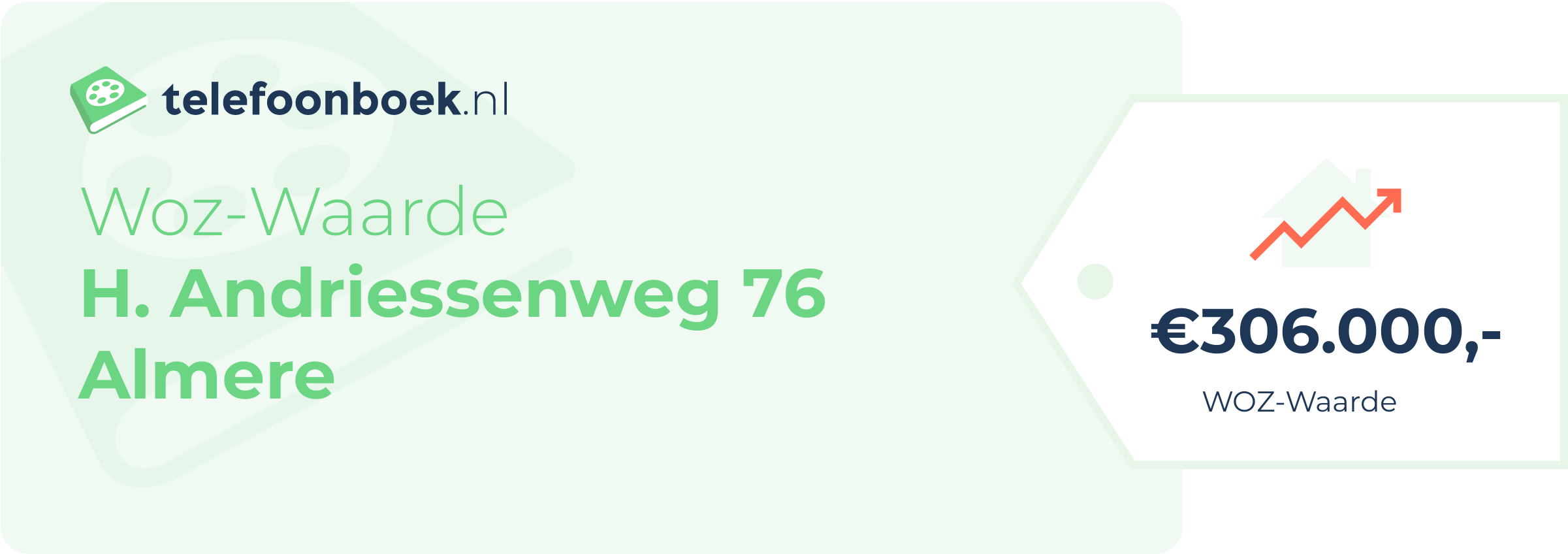 WOZ-waarde H. Andriessenweg 76 Almere