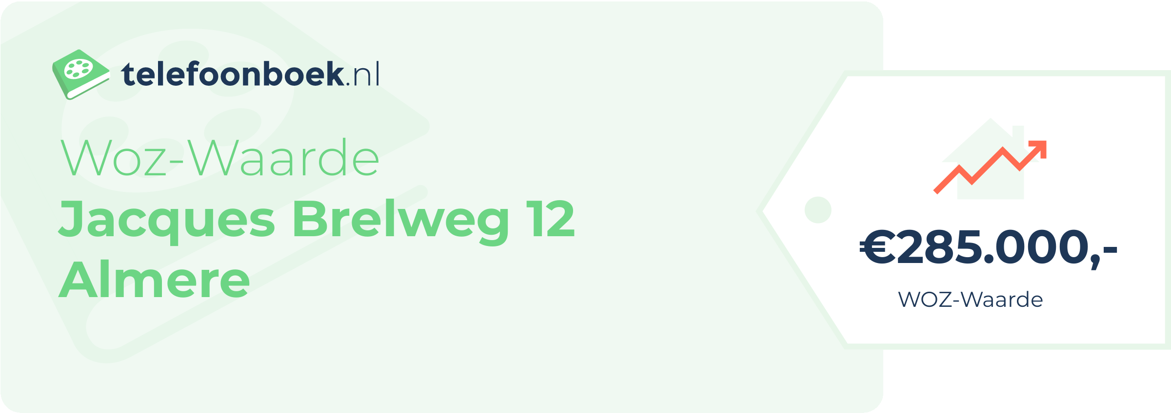 WOZ-waarde Jacques Brelweg 12 Almere