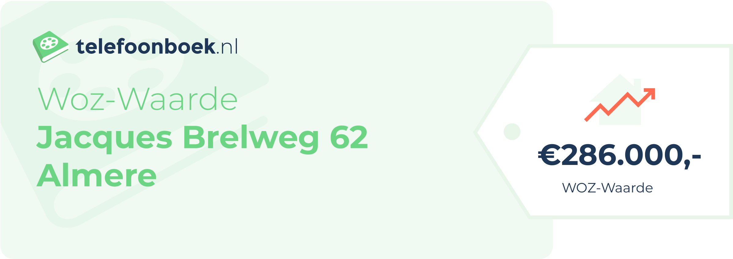 WOZ-waarde Jacques Brelweg 62 Almere