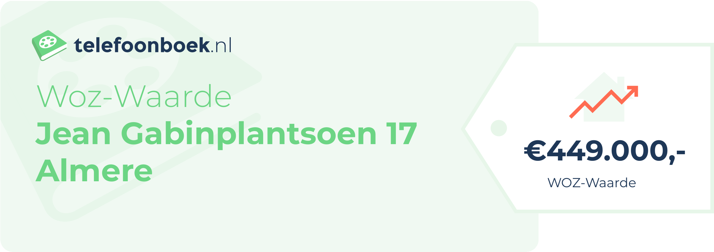 WOZ-waarde Jean Gabinplantsoen 17 Almere