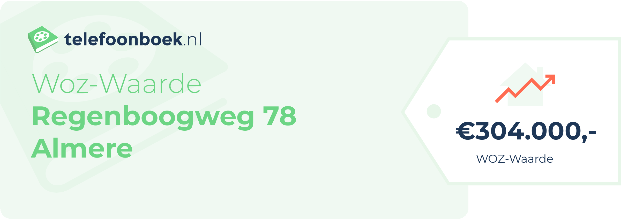 WOZ-waarde Regenboogweg 78 Almere