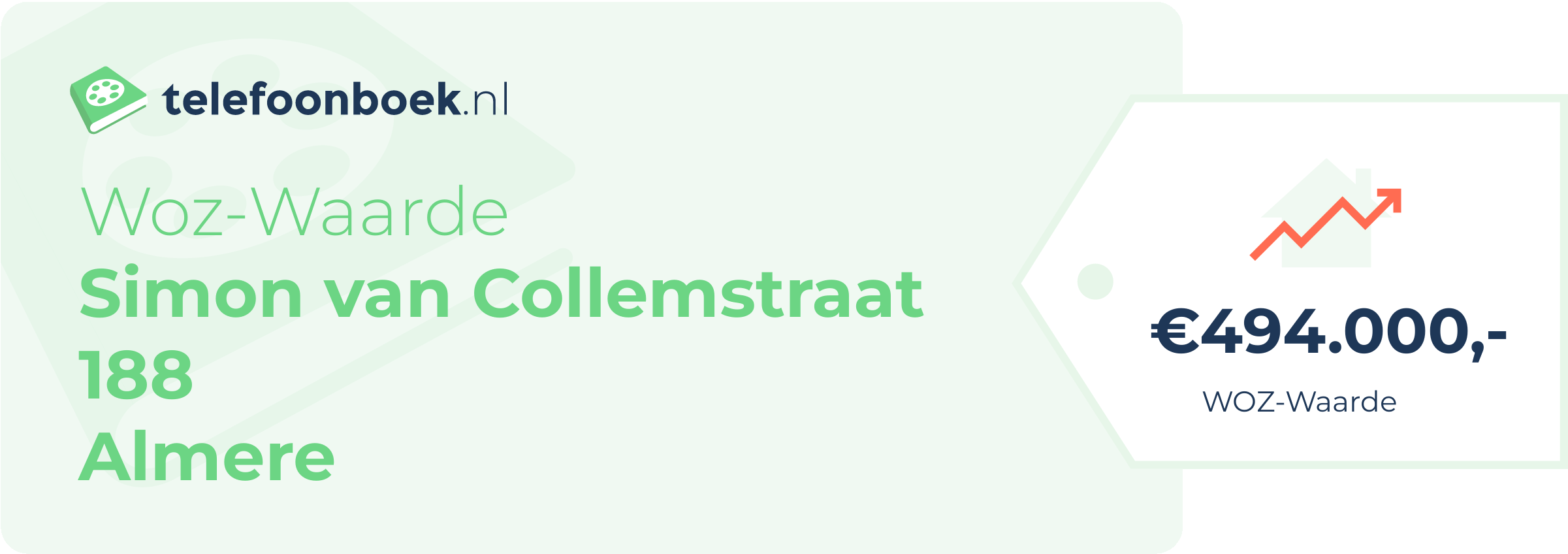 WOZ-waarde Simon Van Collemstraat 188 Almere