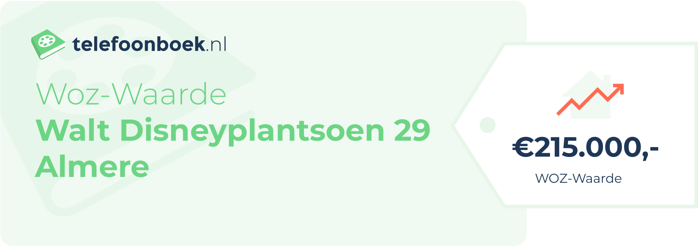 WOZ-waarde Walt Disneyplantsoen 29 Almere