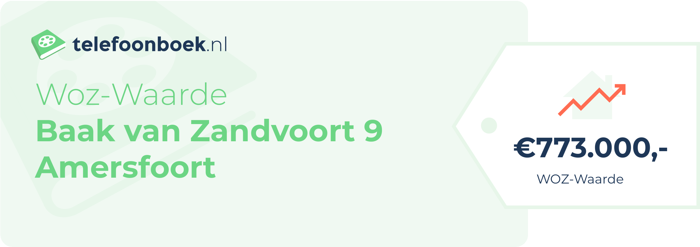 WOZ-waarde Baak Van Zandvoort 9 Amersfoort