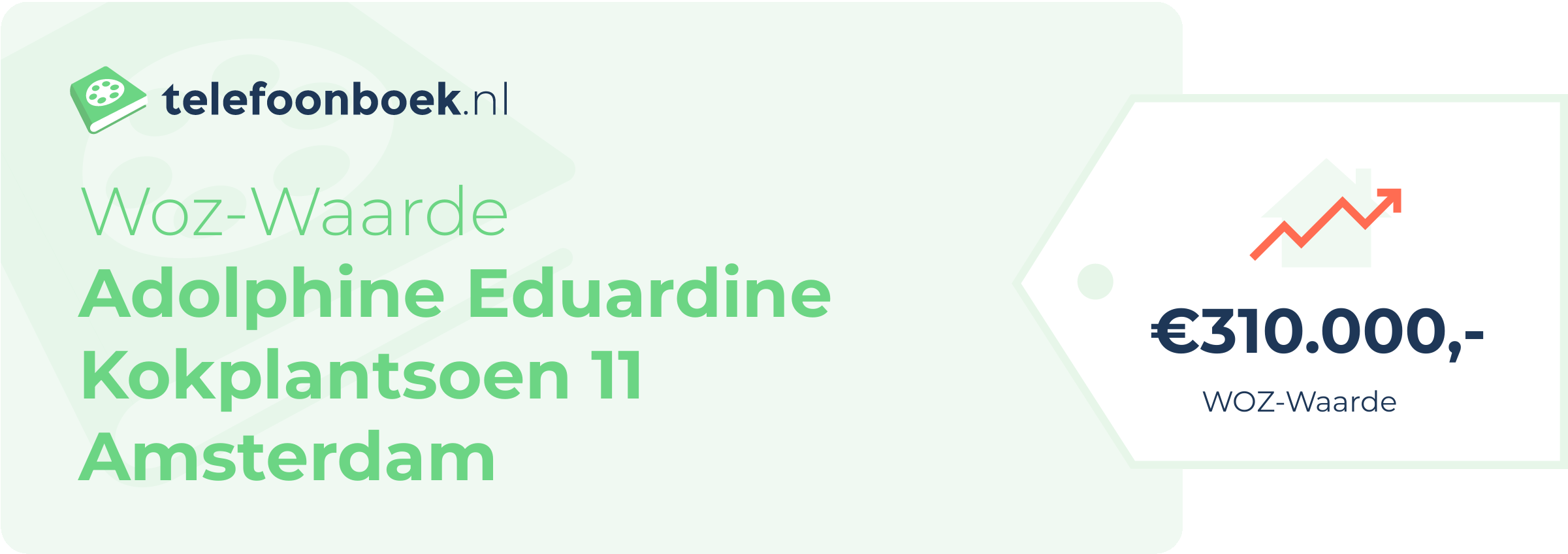 WOZ-waarde Adolphine Eduardine Kokplantsoen 11 Amsterdam