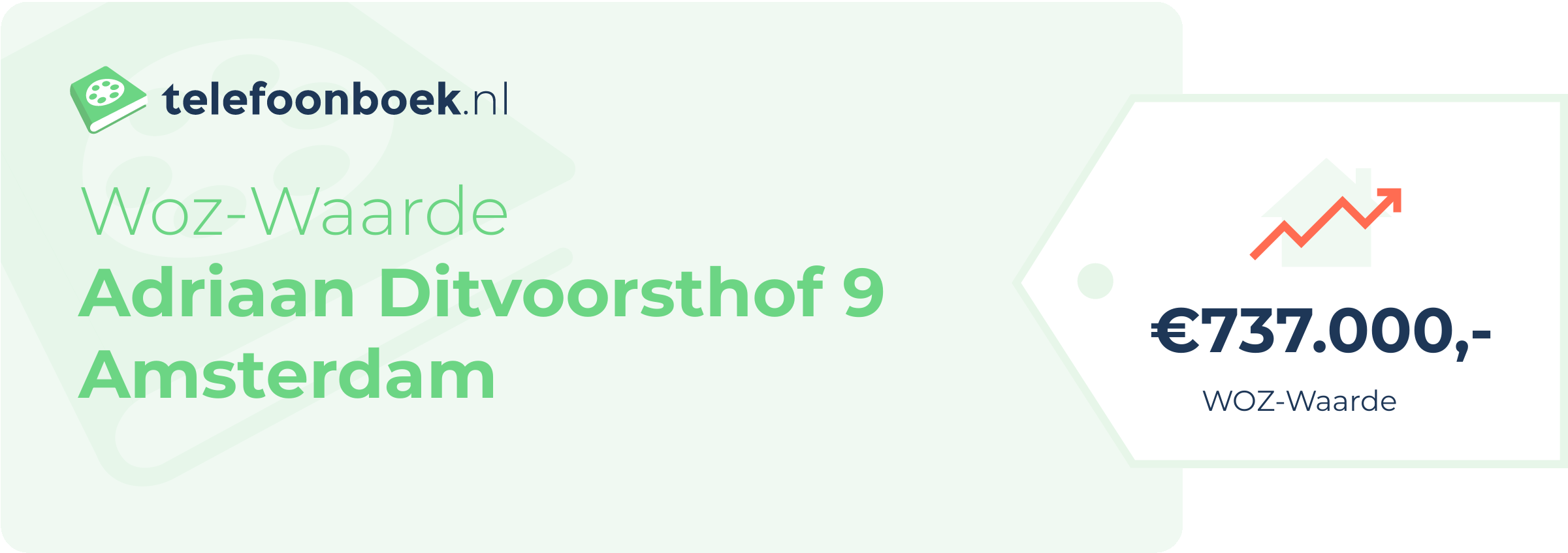 WOZ-waarde Adriaan Ditvoorsthof 9 Amsterdam