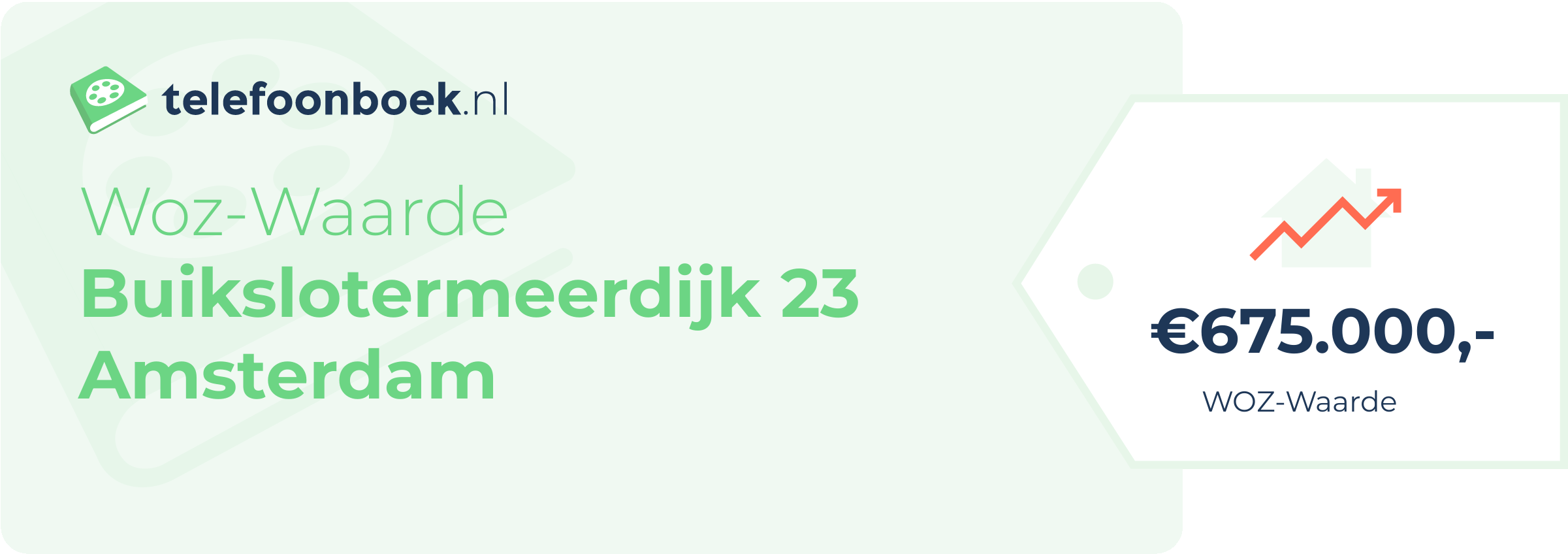 WOZ-waarde Buikslotermeerdijk 23 Amsterdam