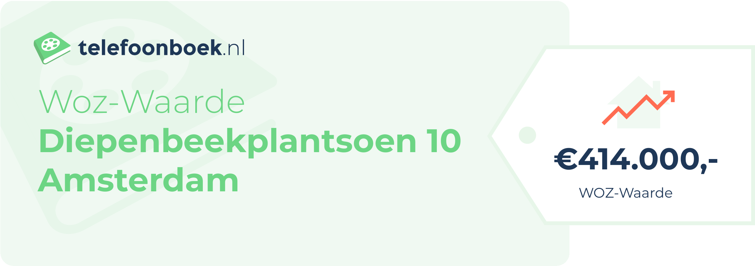 WOZ-waarde Diepenbeekplantsoen 10 Amsterdam