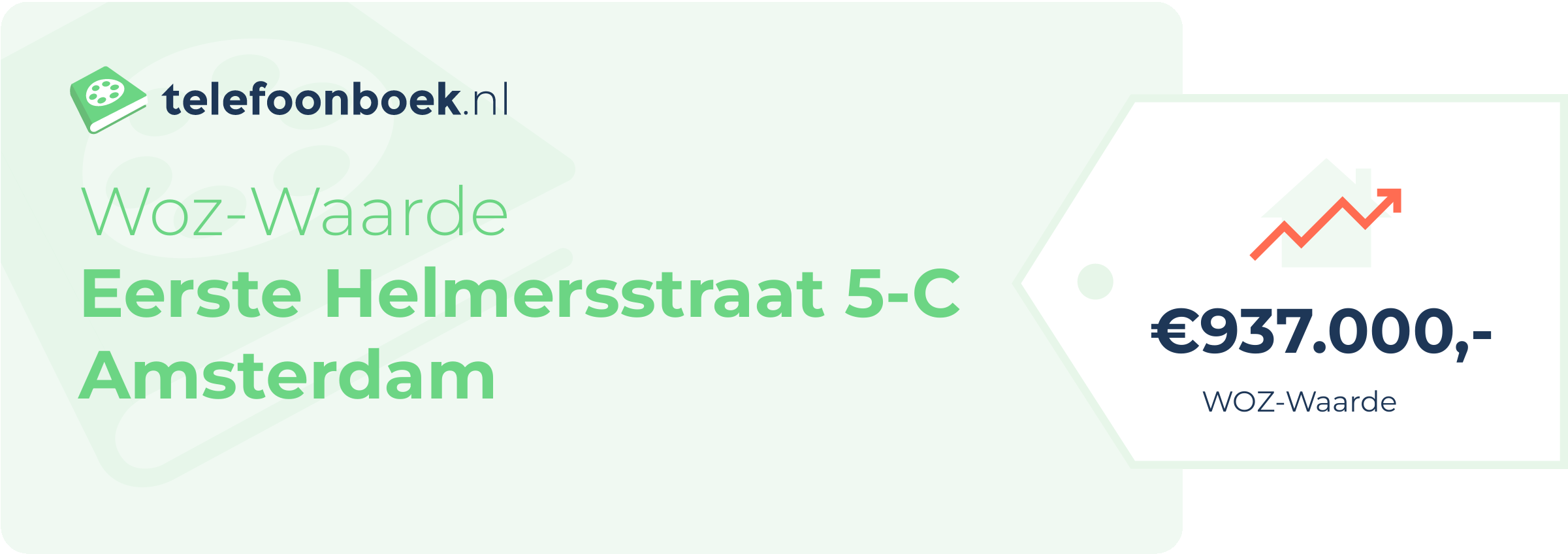 WOZ-waarde Eerste Helmersstraat 5-C Amsterdam