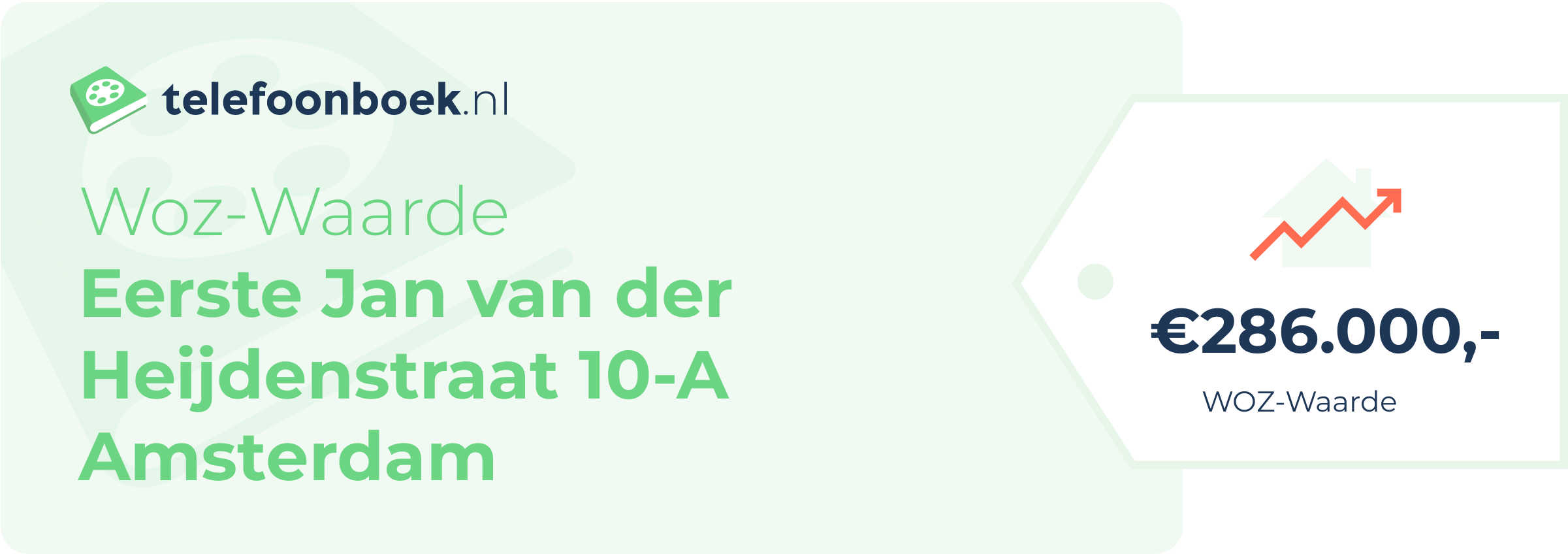 WOZ-waarde Eerste Jan Van Der Heijdenstraat 10-A Amsterdam